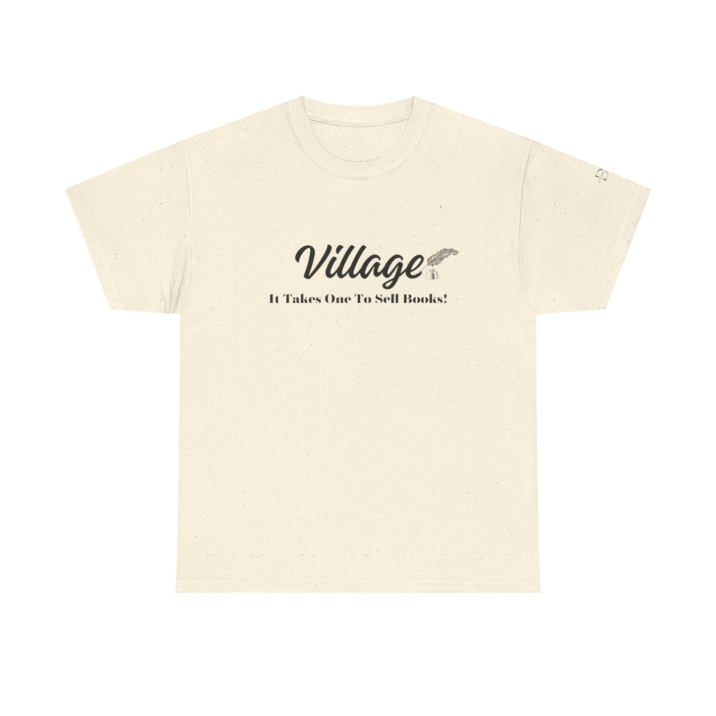 Village: It Takes One To Sell Books  Unisex Heavy Cotton Tee by Divinely Sown | Inspirational T-Shirt