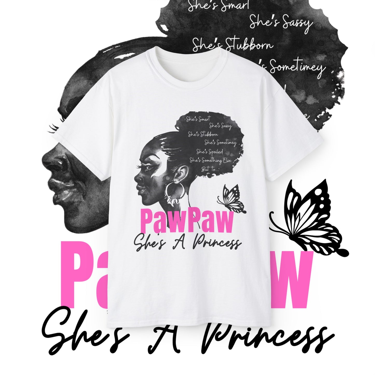 DS PawPaw's Collection: To Paw Paw She's A Princess Girl Unisex Ultra Cotton Tee