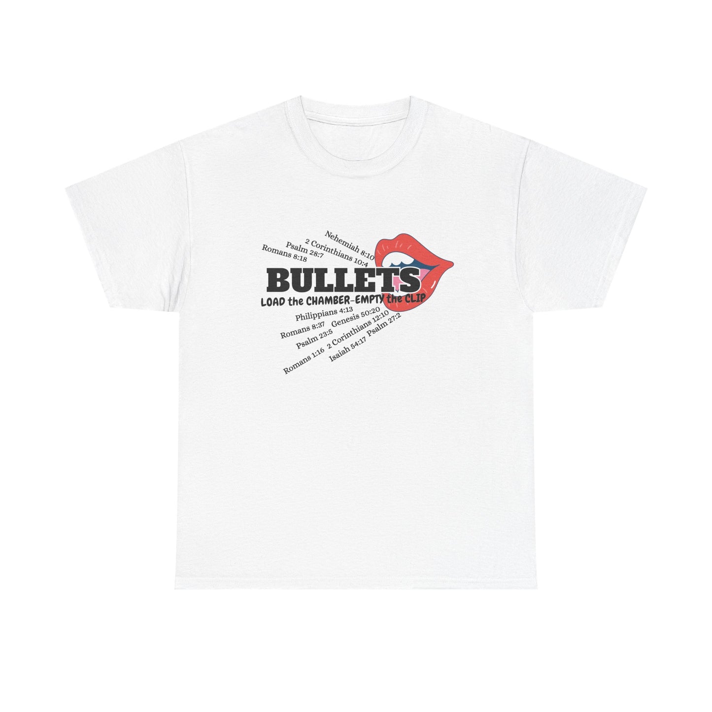 'Bullets' & Scripture Logo Shirt by Divinely Sown