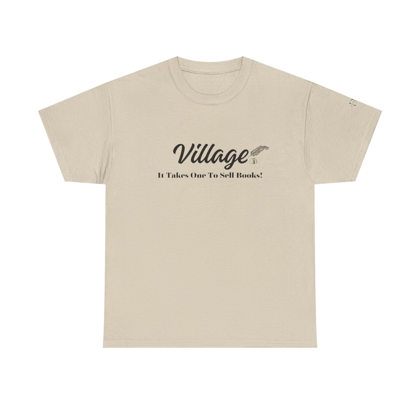 Village: It Takes One To Sell Books  Unisex Heavy Cotton Tee by Divinely Sown | Inspirational T-Shirt