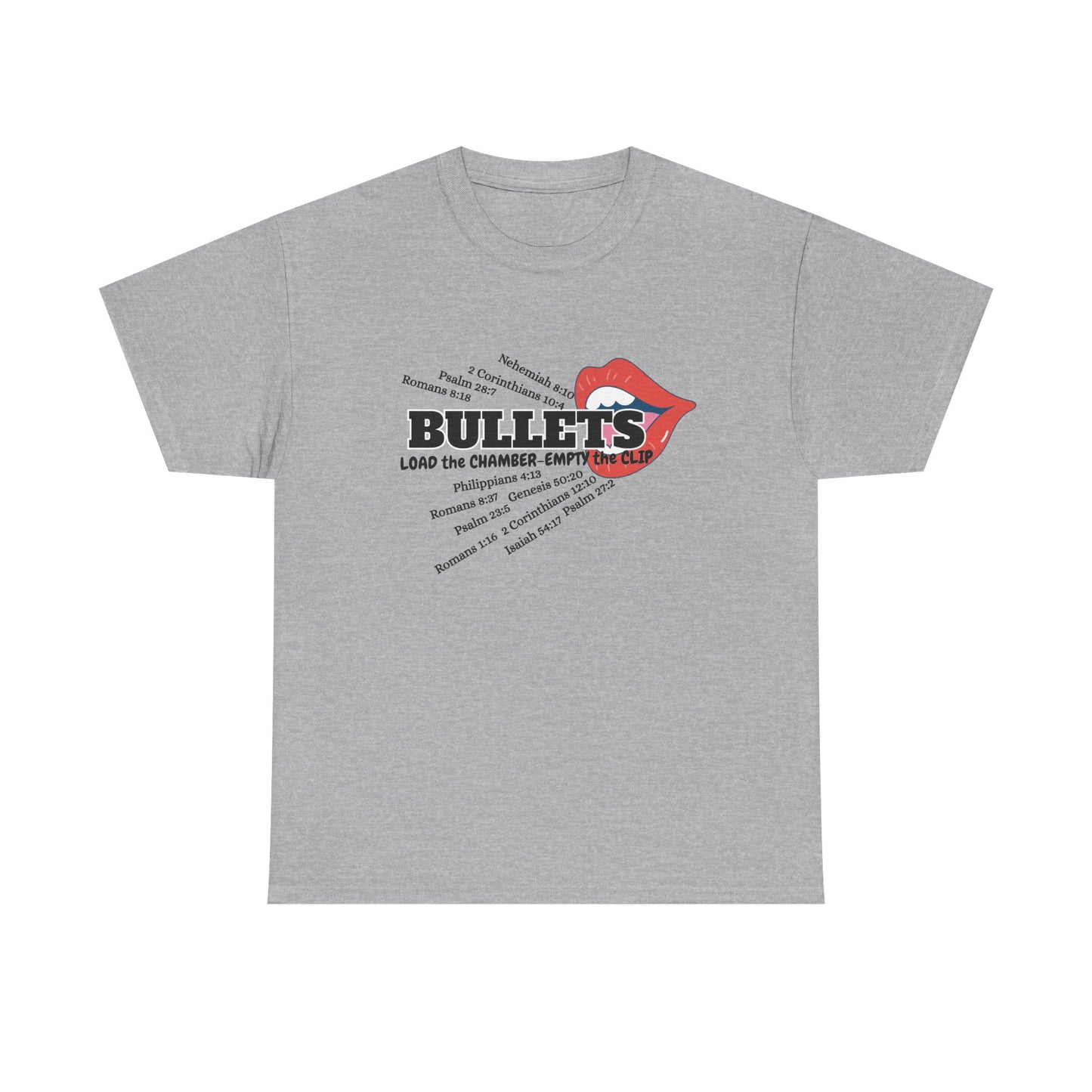 'Bullets' & Scripture Logo Shirt by Divinely Sown