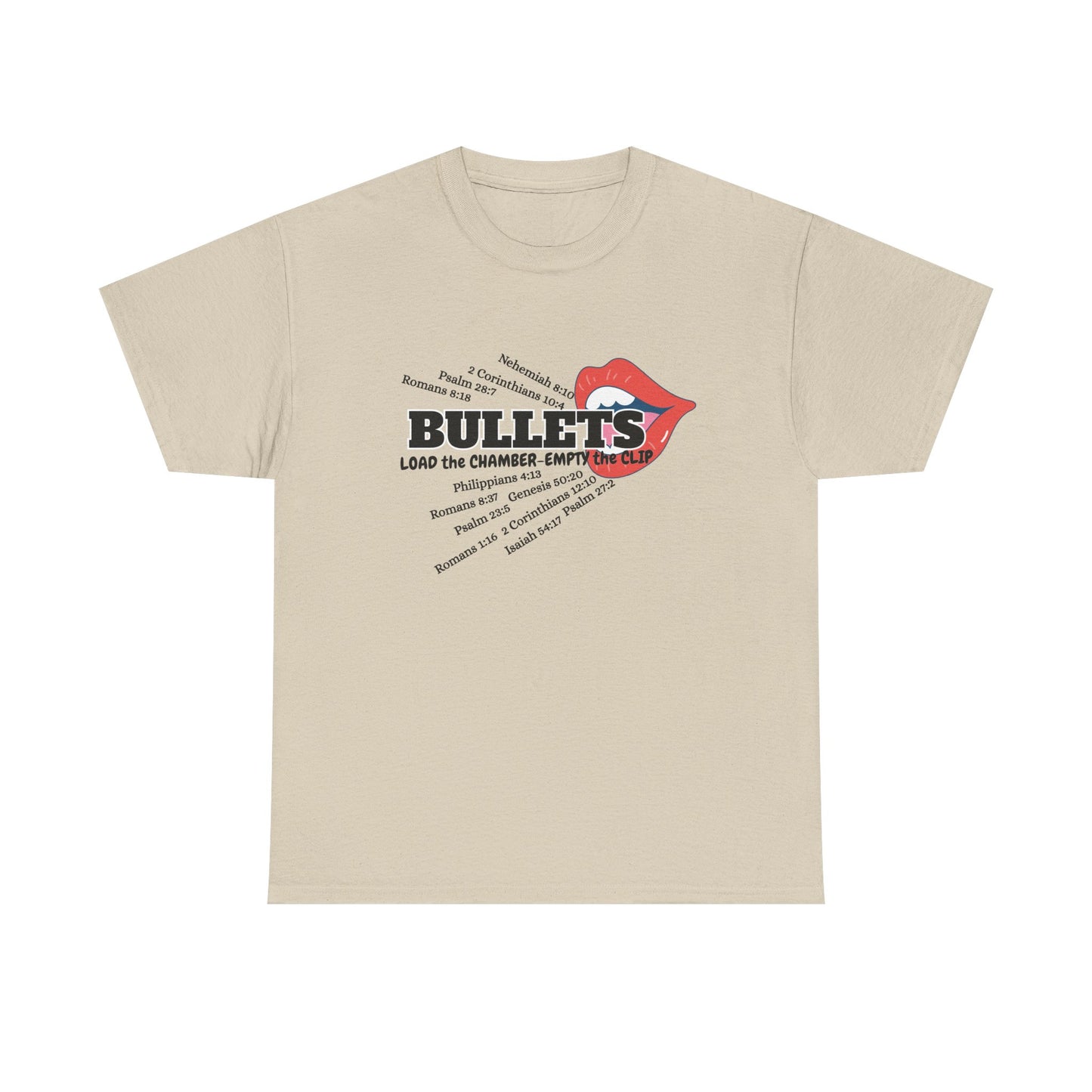 'Bullets' & Scripture Logo Shirt by Divinely Sown