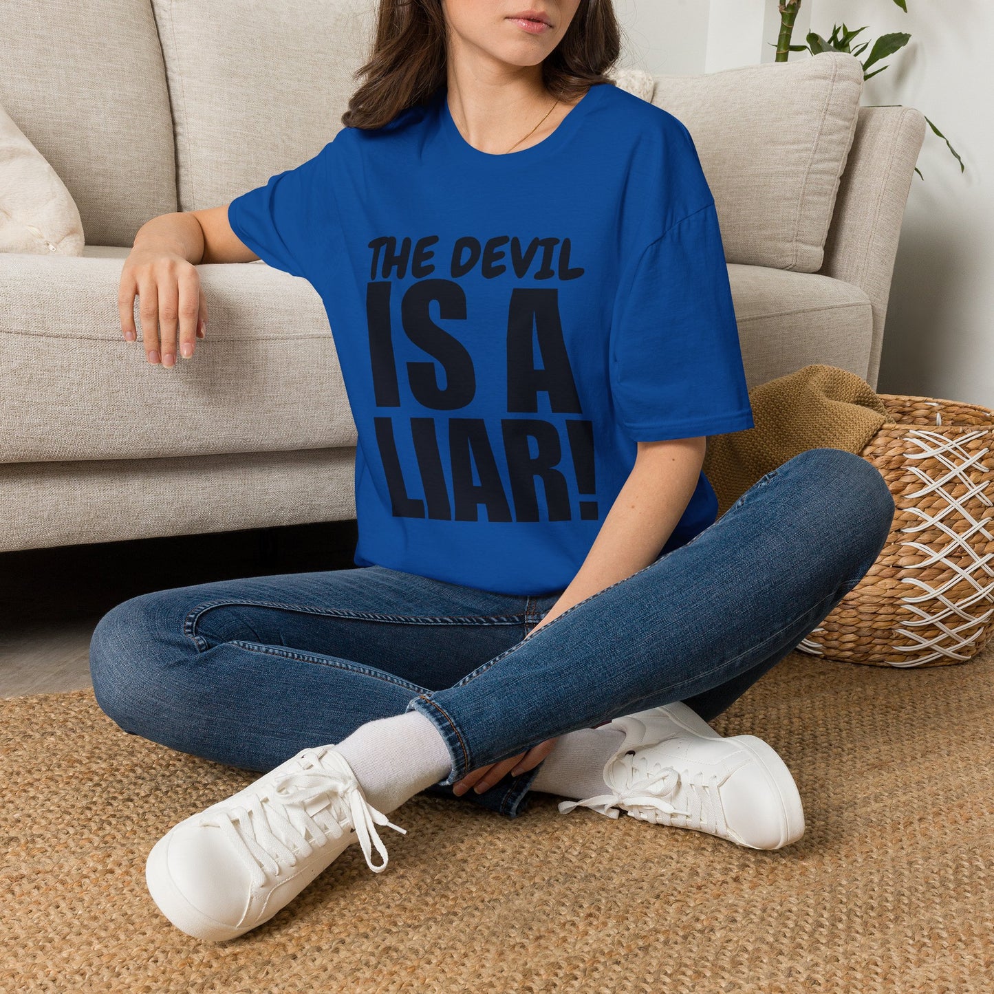 Christian Statement T-Shirt — "The Devil Is A Liar" Bold Faith Tee