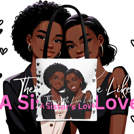 There's No Love Like A Sister's Love Tote Bag (AOP)