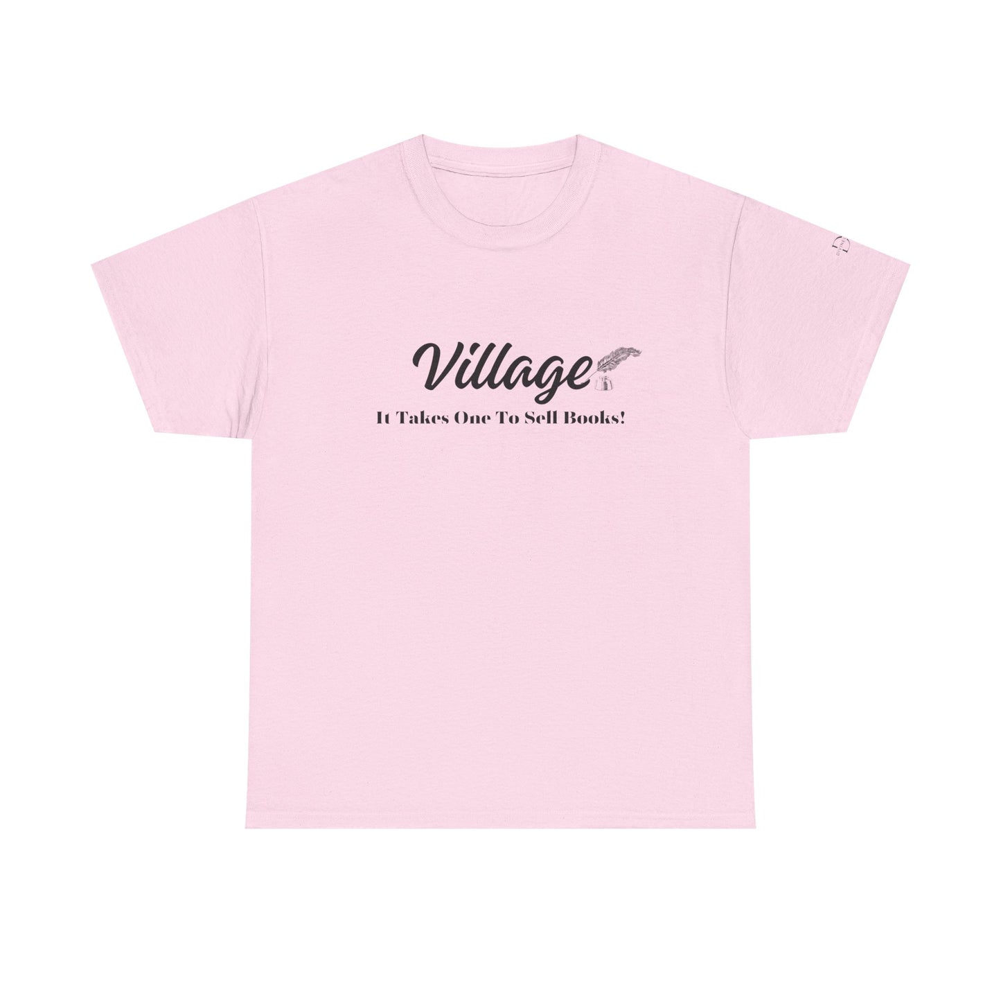 Village: It Takes One To Sell Books  Unisex Heavy Cotton Tee by Divinely Sown | Inspirational T-Shirt