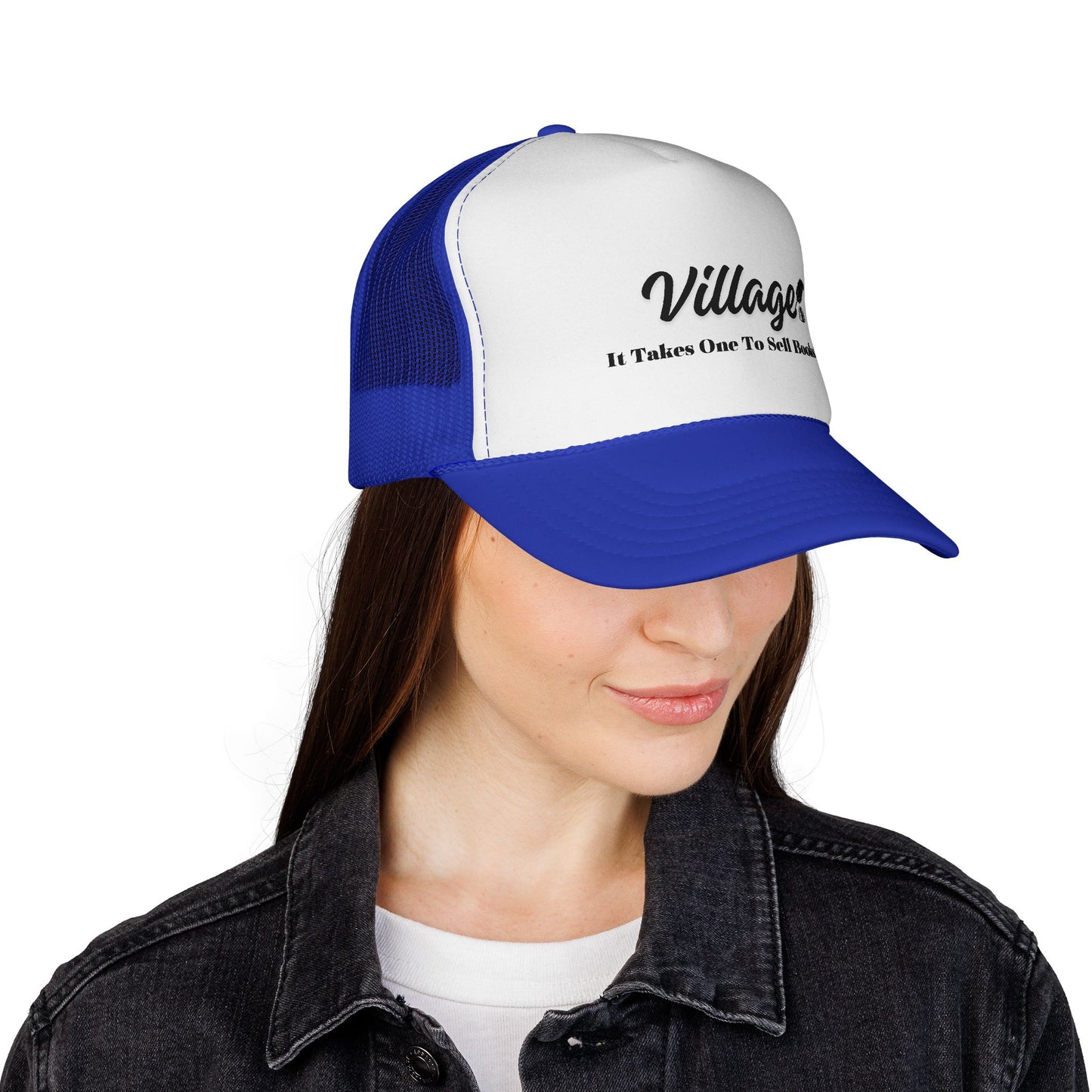 Village "It Takes One To Sell Books' Trucker Cap - by Divinely Sown for Any Occasion