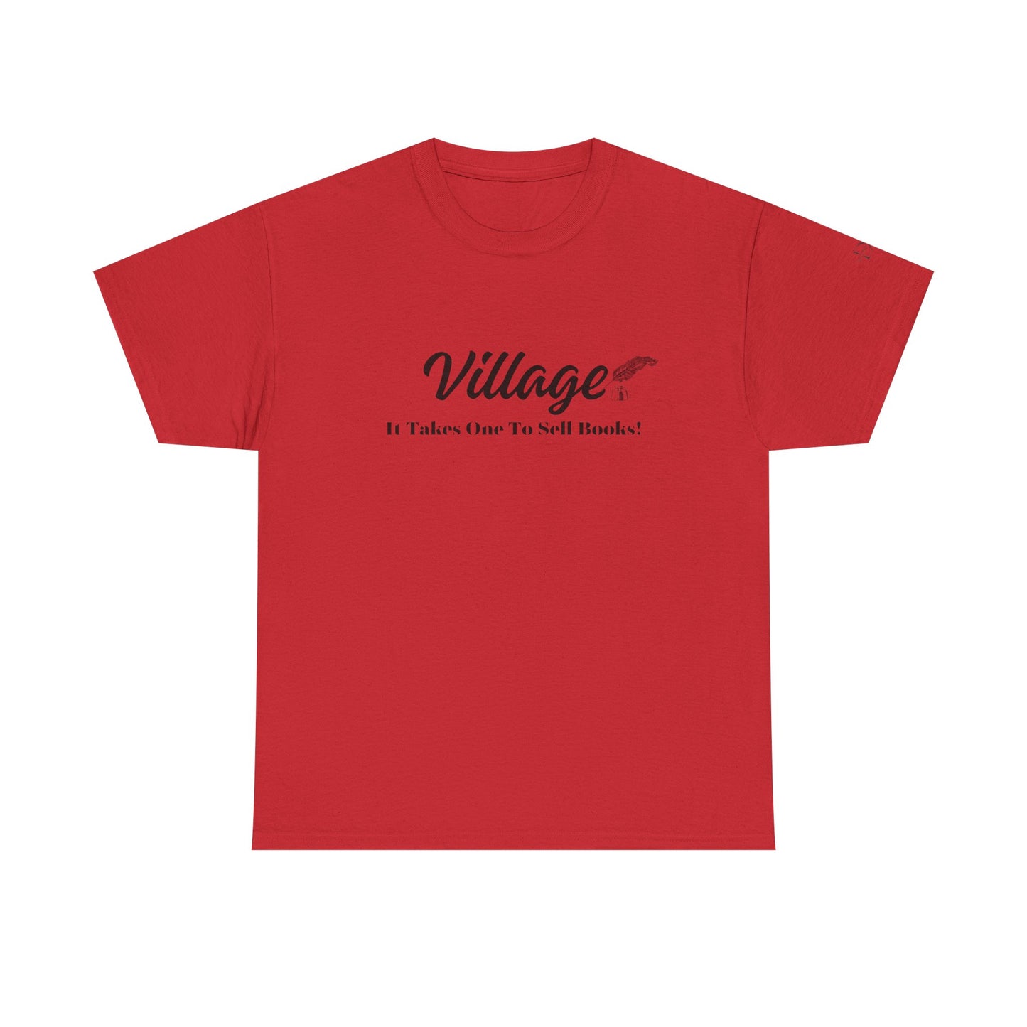 Village: It Takes One To Sell Books  Unisex Heavy Cotton Tee by Divinely Sown | Inspirational T-Shirt