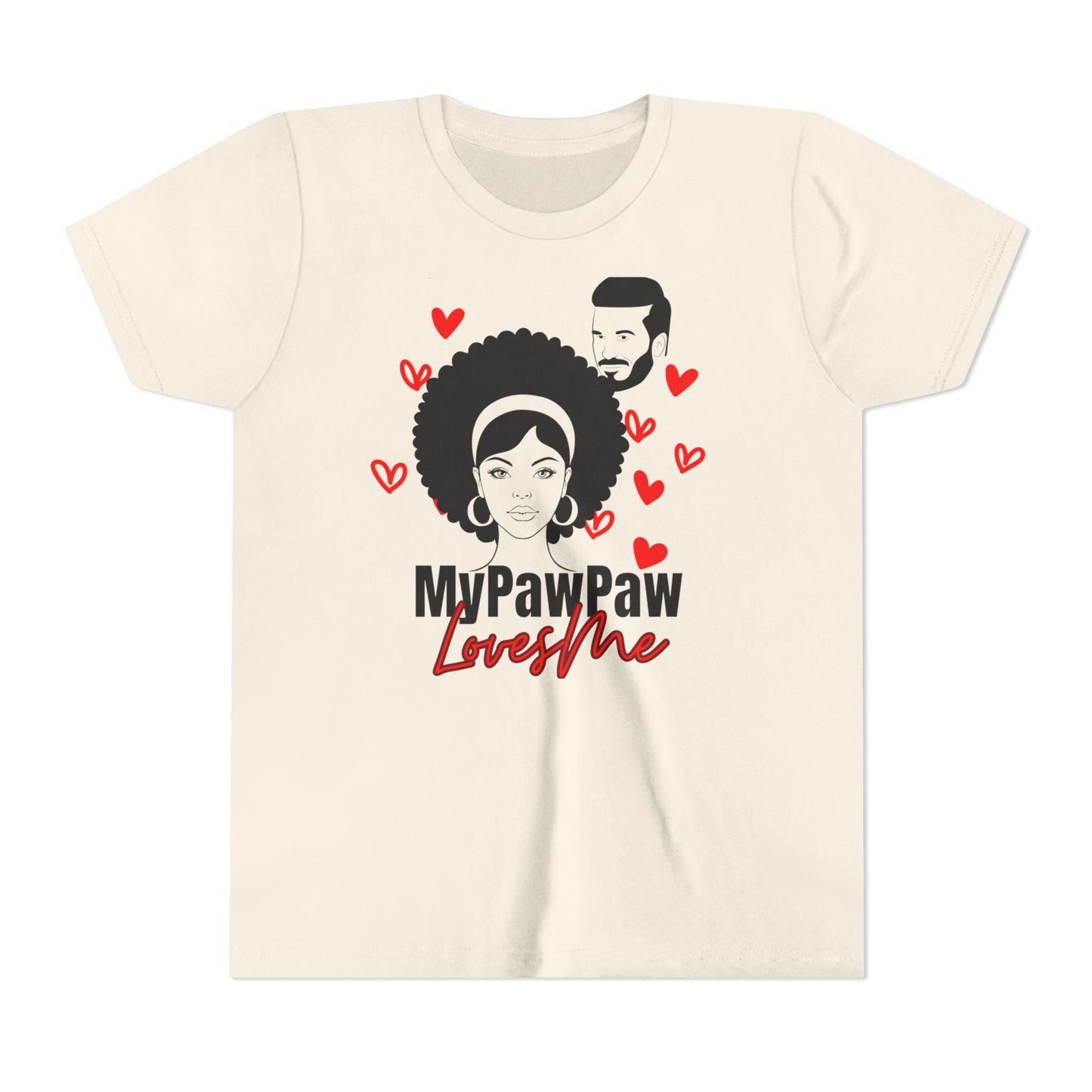 My PawPaw Loves Me Youth Tee - by Divinely Sown is Lightweight Comfort for a Girl