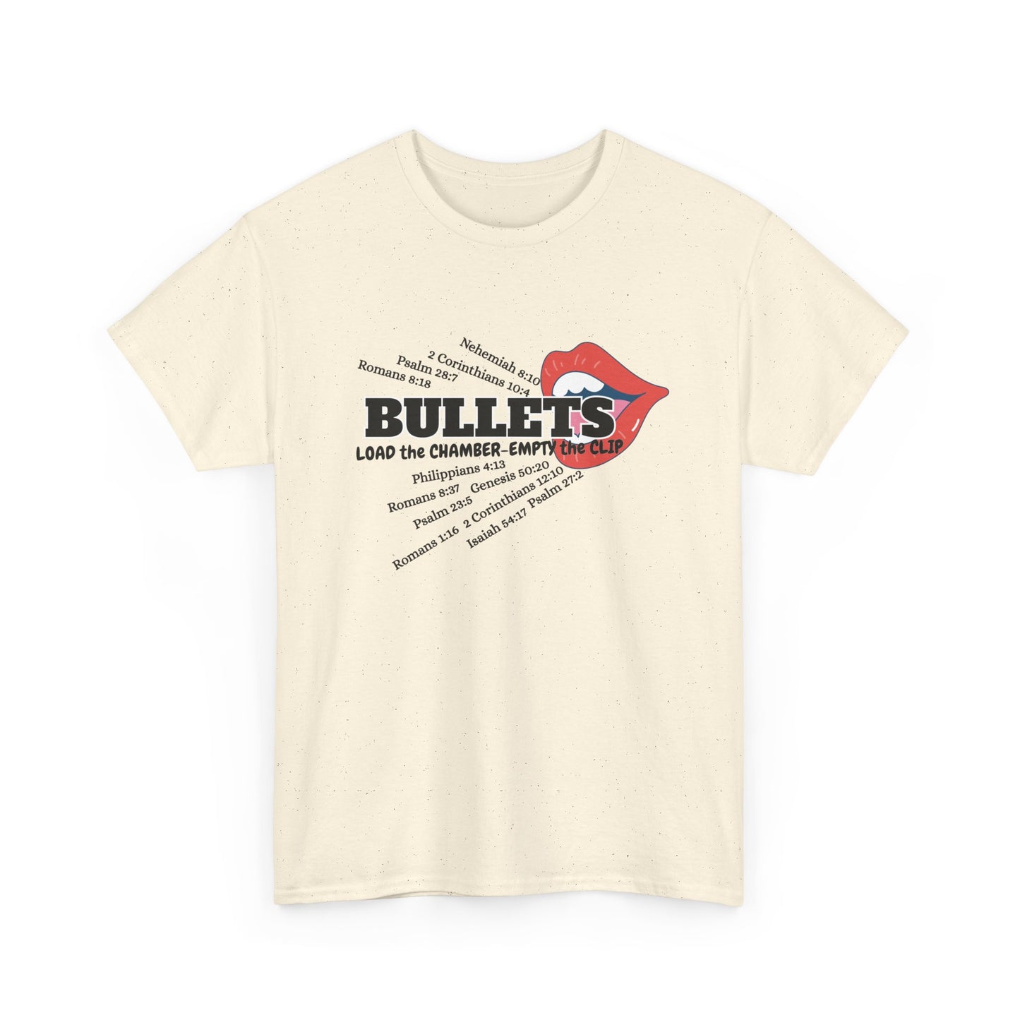 'Bullets' & Scripture Logo Shirt by Divinely Sown