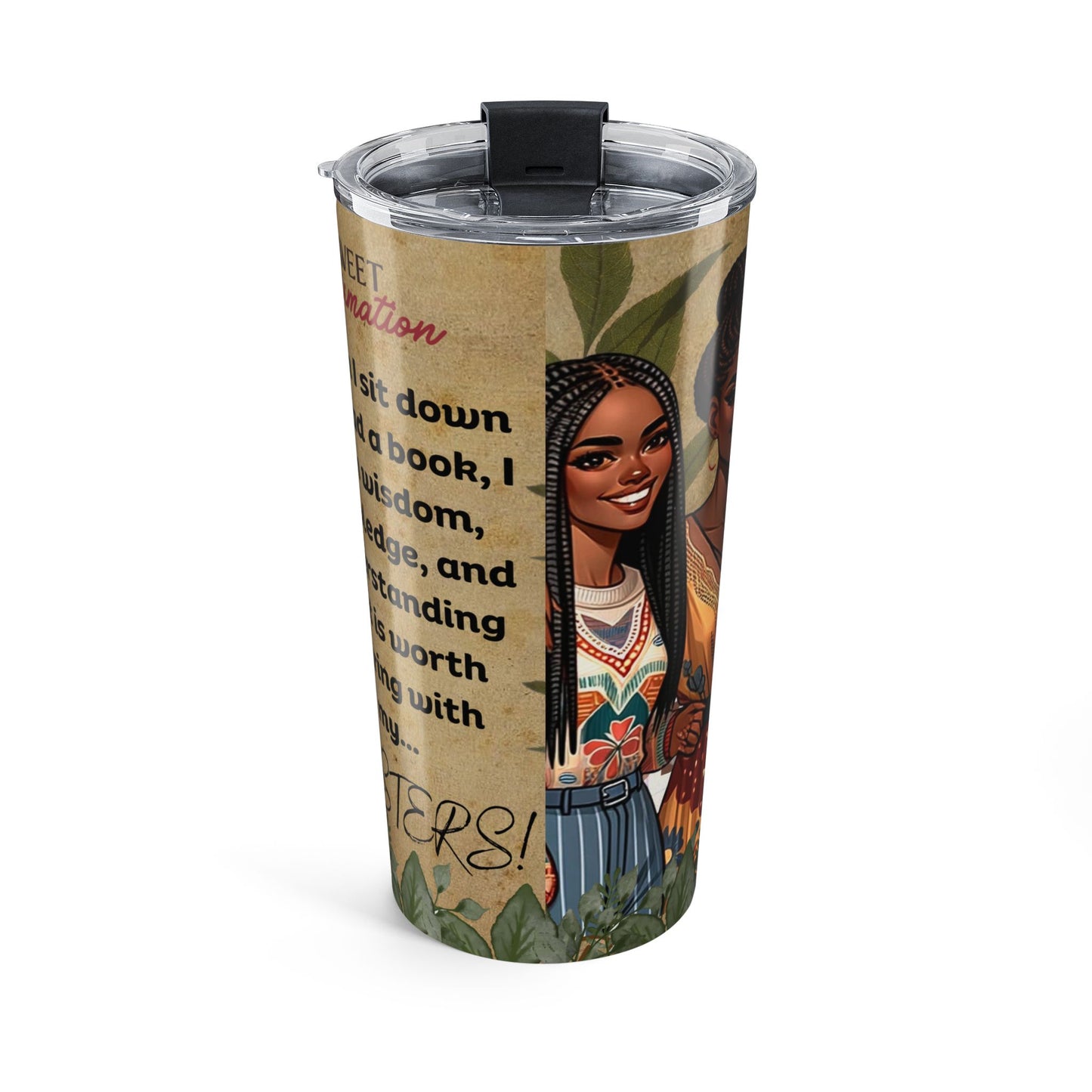 Brown Girls Read Affirmation Tumbler 20oz by Divinely Sown
